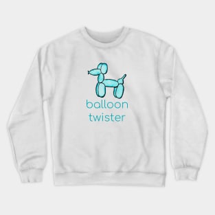 Watercolor Balloon Twister (Teal) Crewneck Sweatshirt